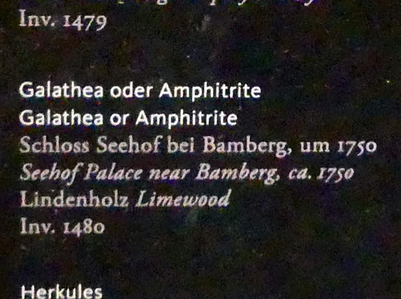 Ferdinand Tietz (Ferdinand Dietz) (1740–1767), Galathea oder Amphitrite, Frankfurt am Main, Liebieghaus Skulpturensammlung, Rokoko, um 1750, Bild 3/3