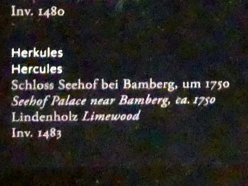 Ferdinand Tietz (Ferdinand Dietz) (1740–1767), Herkules, Frankfurt am Main, Liebieghaus Skulpturensammlung, Rokoko, um 1750, Bild 3/3