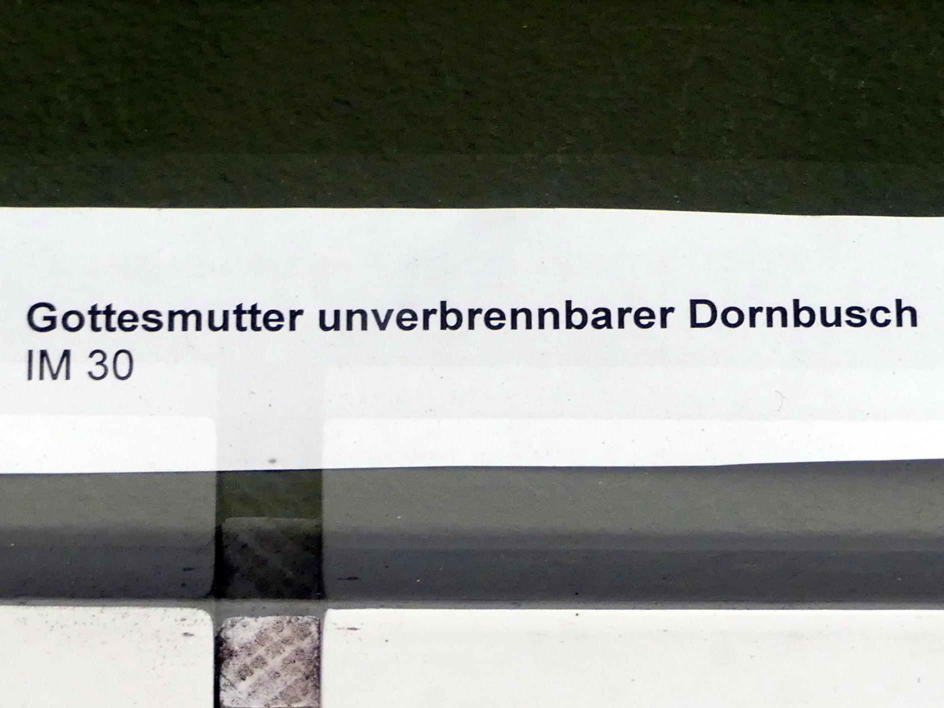 Gottesmutter unverbrennbarer Dornbusch, Frankfurt am Main, Ikonen-Museum, Erdgeschoss, Undatiert, Bild 2/2