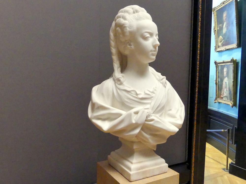 Jean-Baptiste Lemoyne (1765–1771), Erzherzogin Marie Antoinette, Dauphine von Frankreich, Wien, Kunsthistorisches Museum, Saal VII, 1771, Bild 3/5