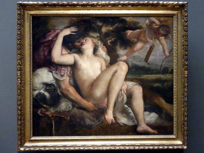 Tiziano Vecellio (Tizian) (Werkstatt): Mars, Venus und Amor, um 1550