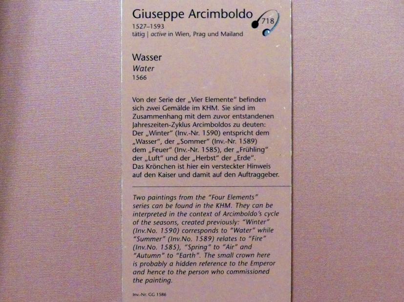Giuseppe Arcimboldo (1557–1593), Wasser, Wien, Kunsthistorisches Museum, Kabinett 8, 1566, Bild 2/2