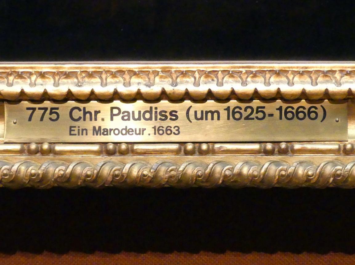 Christopher Paudiß (1657–1663), Ein Marodeur, Wien, Kunsthistorisches Museum, Saal XII, 1663, Bild 2/2