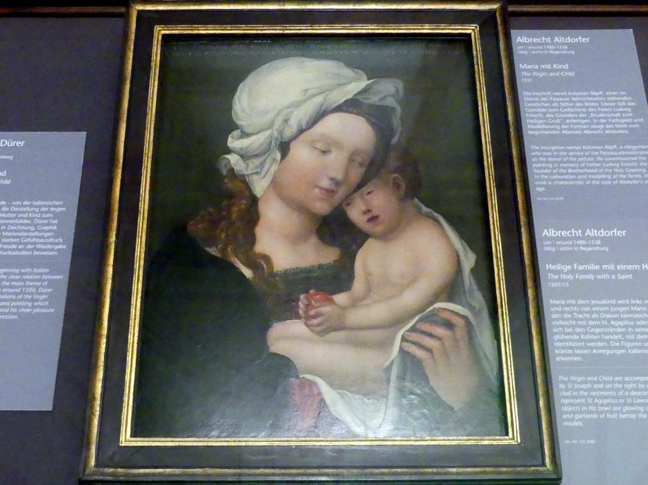 Albrecht Altdorfer (1507–1537): Maria mit Kind, 1531