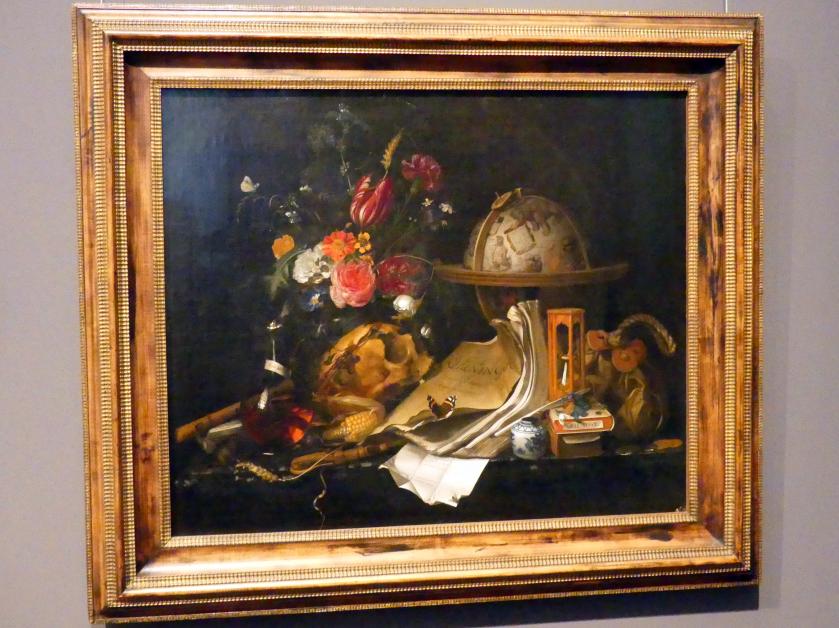 Maria van Oosterwijk (1668), Vanitas-Stillleben, Wien, Kunsthistorisches Museum, Kabinett 19, 1668