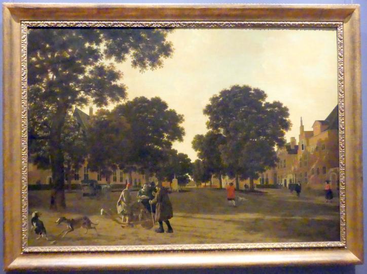 Joris van der Haagen (1650): Ansicht des Kneuterdijk im Haag, Mitte 17. Jhd.