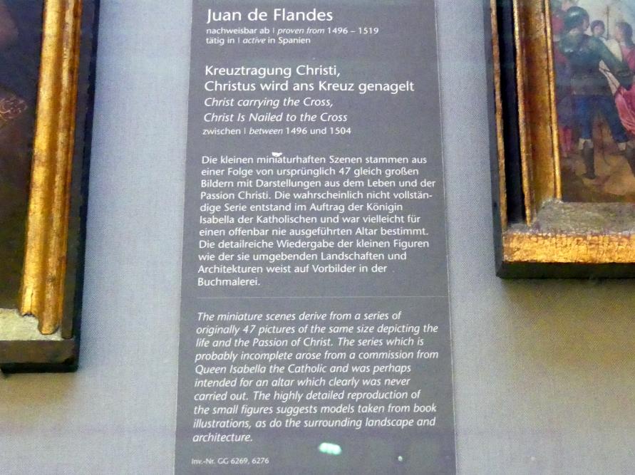Juan de Flandes (1495–1500), Kreuztragung Christi, Wien, Kunsthistorisches Museum, Kabinett 22, um 1496–1504, Bild 2/2