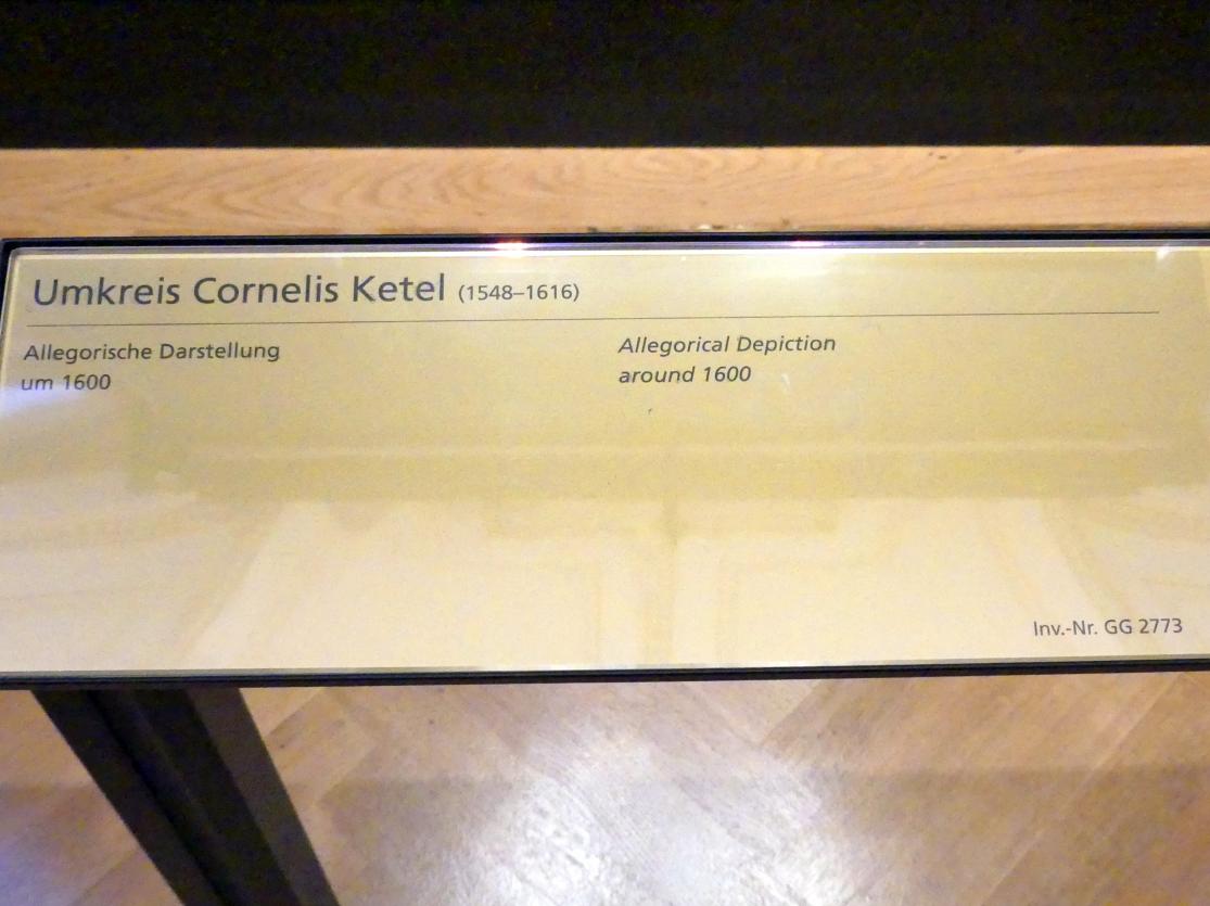 Cornelis Ketel (Umkreis) (1600), Allegorische Darstellung, Wien, Kunsthistorisches Museum, Kabinett 22, um 1600, Bild 2/2