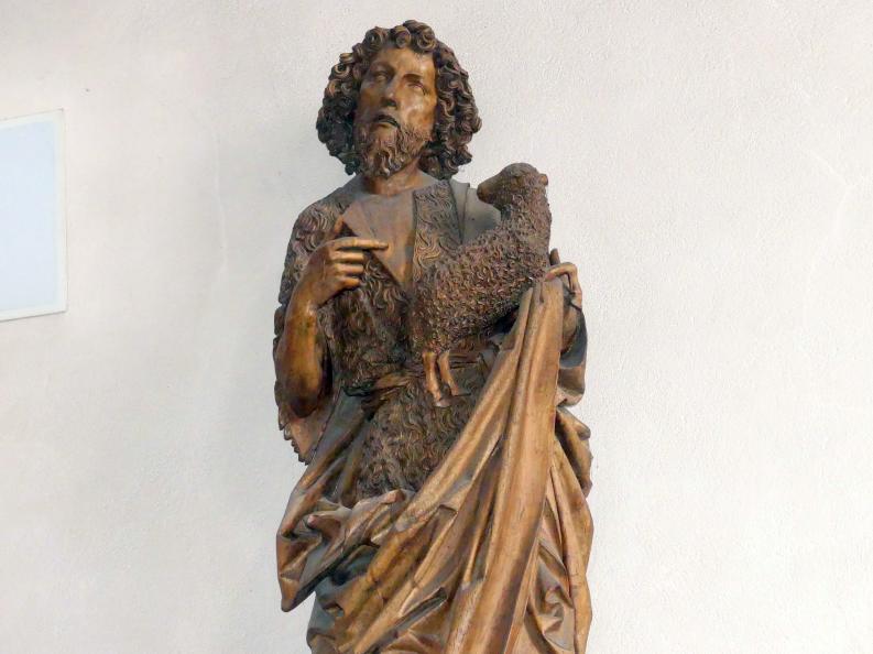 Tilman Riemenschneider (1487–1523), Johannes der Täufer, Haßfurt, Pfarrkirche St. Kilian, Kolonat und Totnan, 1485–1490, Bild 3/4