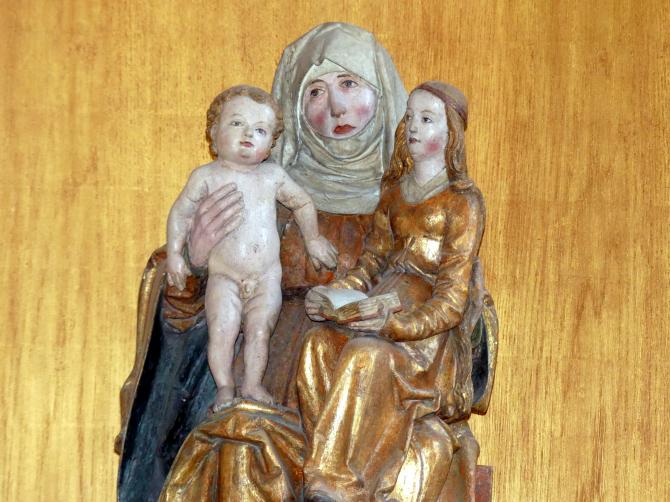 Tilman Riemenschneider (Werkstatt) (1487–1520), Hl. Anna selbdritt, Münnerstadt, Pfarrkirche St. Maria Magdalena, Undatiert