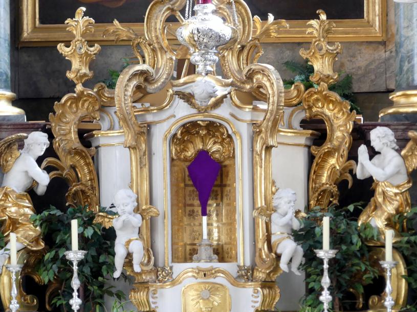 Johann Peter Wagner (1755–1797), Tabernakel, Volkach, Pfarrkirche St. Bartholomäus und St. Georg, 1772, Bild 2/6