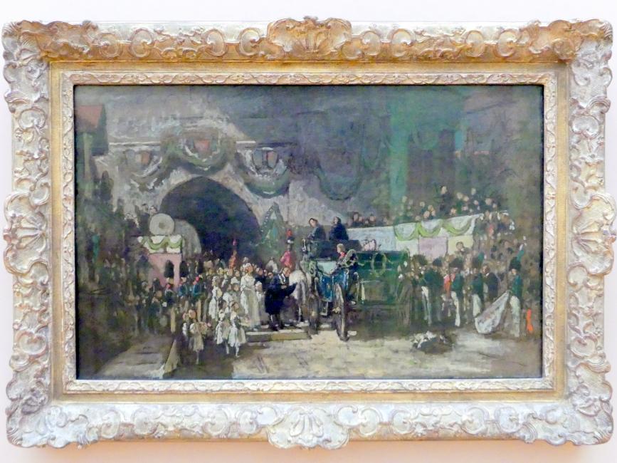 Carl Spitzweg: Serenissimi Ankunft, um 1880