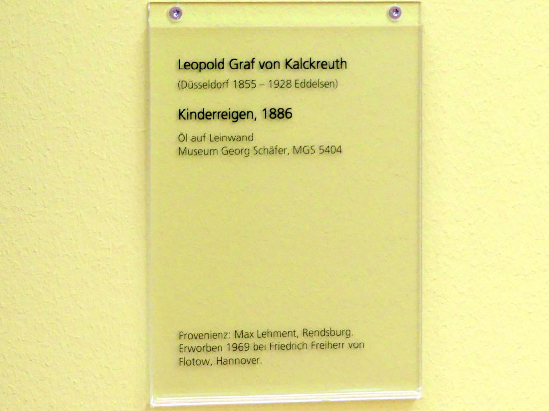 Leopold Graf von Kalckreuth (1886–1915), Kinderreigen, Schweinfurt, Museum Georg Schäfer, Saal 6, 1886, Bild 2/2