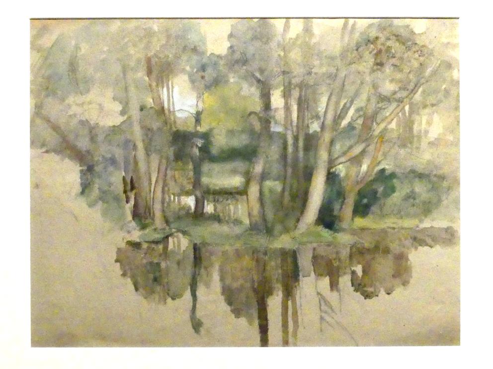 Adolf Hölzel (1880–1933), o. T. (Dachauer Landschaft), Schweinfurt, Museum Georg Schäfer, Ausstellung Adolf Hölzel vom 03.02.-01.05.2019, Saal 5, um 1895, Bild 2/3