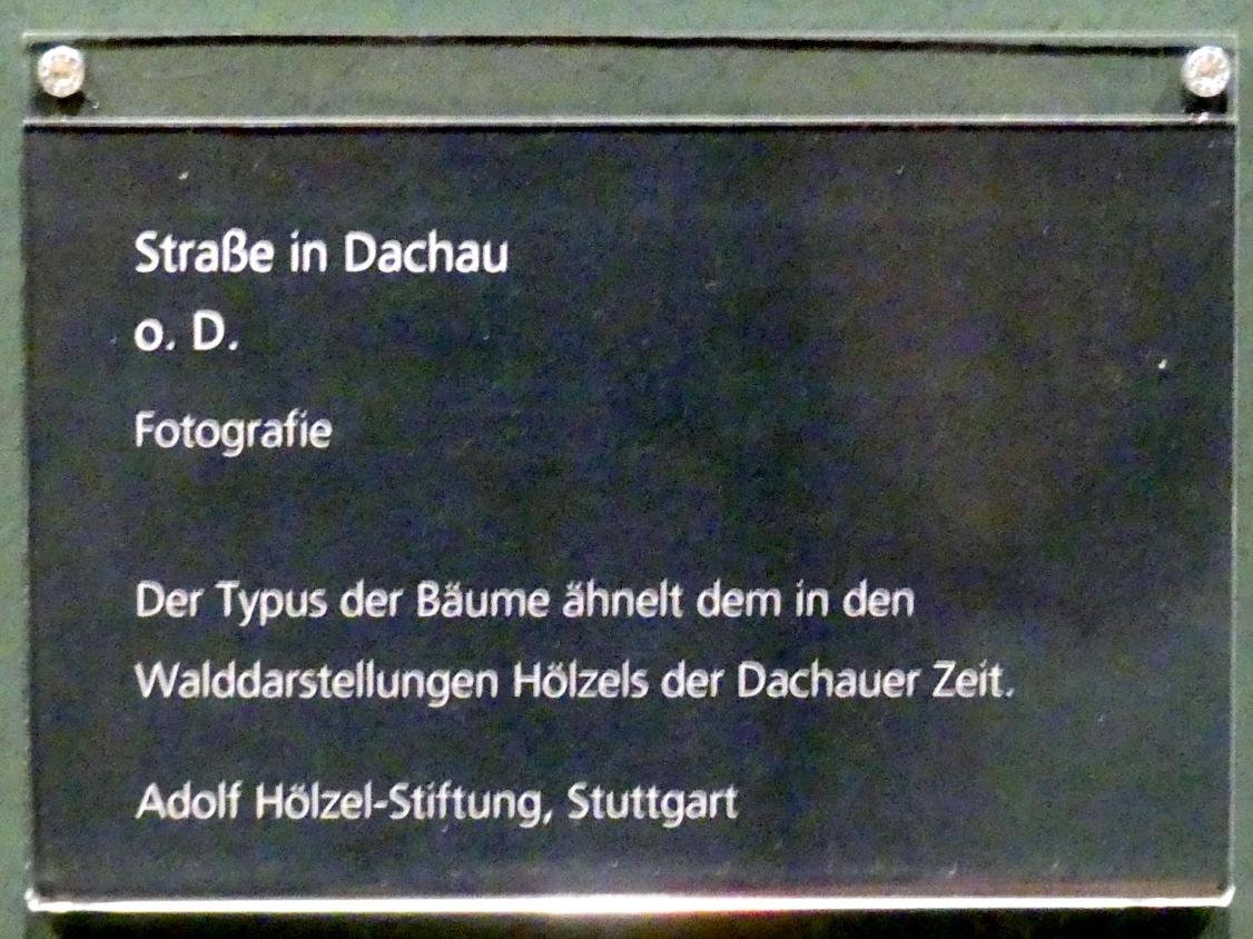 Adolf Hölzel (1880–1933), Straße in Dachau, Schweinfurt, Museum Georg Schäfer, Ausstellung Adolf Hölzel vom 03.02.-01.05.2019, Saal 5, Undatiert, Bild 3/3