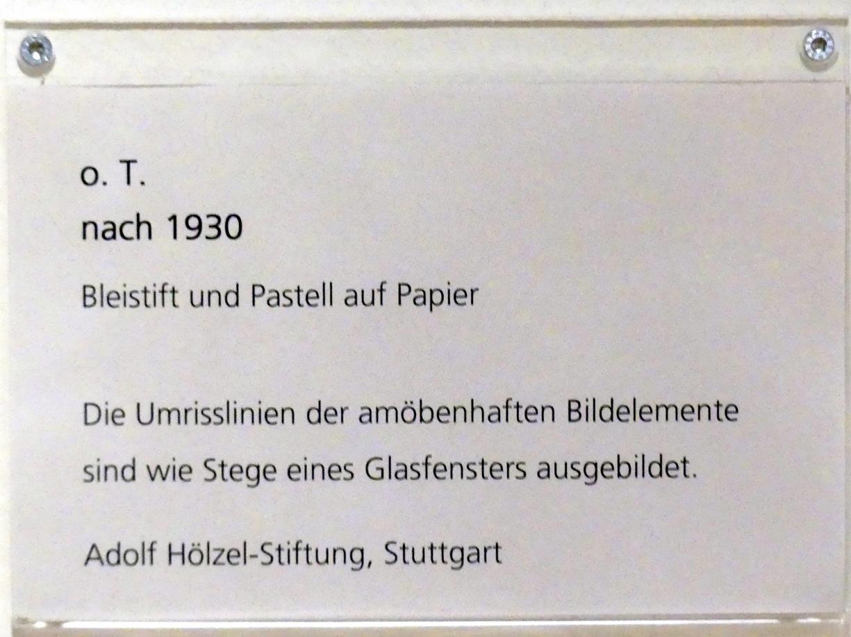 Adolf Hölzel (1880–1933), o. T., Schweinfurt, Museum Georg Schäfer, Ausstellung Adolf Hölzel vom 03.02.-01.05.2019, Saal 12, nach 1930, Bild 3/3