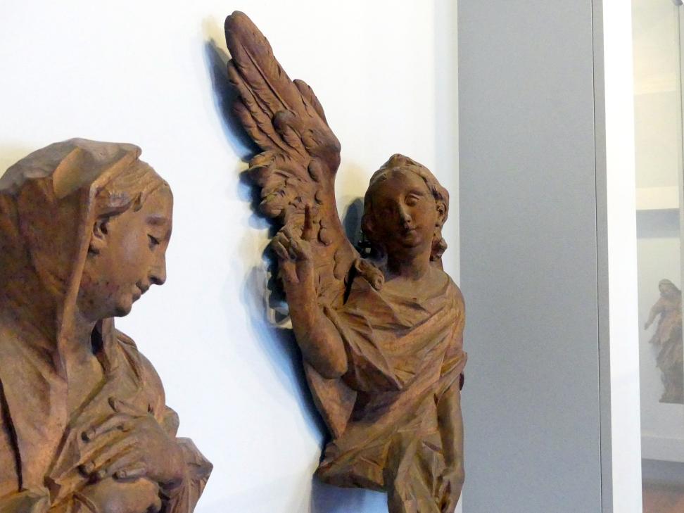 Ignaz Günther (1751–1775), Verkündigungsengel, Augsburg, Maximilianmuseum, Barockbildhauer in Schwaben und Augsburg, um 1760, Bild 3/5