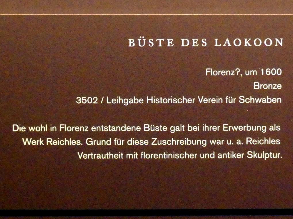 Büste des Laokoon, Augsburg, Maximilianmuseum, Augsburg, Kunstzentrum Europas, um 1600, Bild 3/3