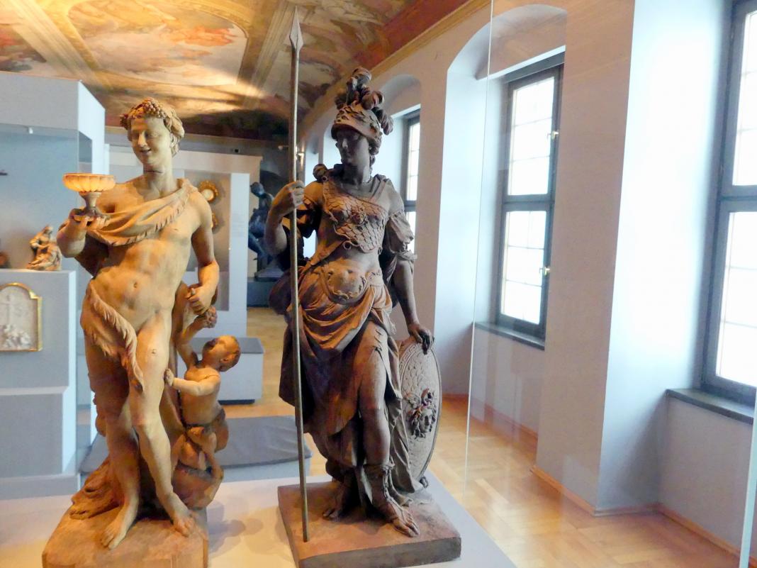 Roman Anton Boos (1767–1790), Vier Modelle zu Götterstatuen, München, Schloss Nymphenburg, jetzt Augsburg, Maximilianmuseum, Sammlung Röhrer, 1777–1782, Bild 5/6