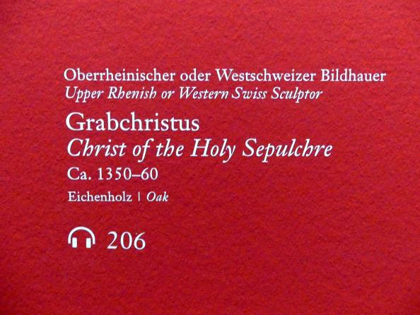 Grabchristus, Wien, Albertina, Ausstellung "Die fürstliche Sammlung Liechtenstein" vom 16.02.-10.06.2019, um 1350–1360, Bild 3/4