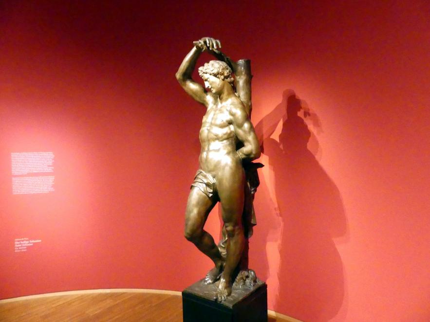 Adriaen de Vries (1587–1621), Der heilige Sebastian, Wien, Albertina, Ausstellung "Die fürstliche Sammlung Liechtenstein" vom 16.02.-10.06.2019, um 1613–1614, Bild 3/6