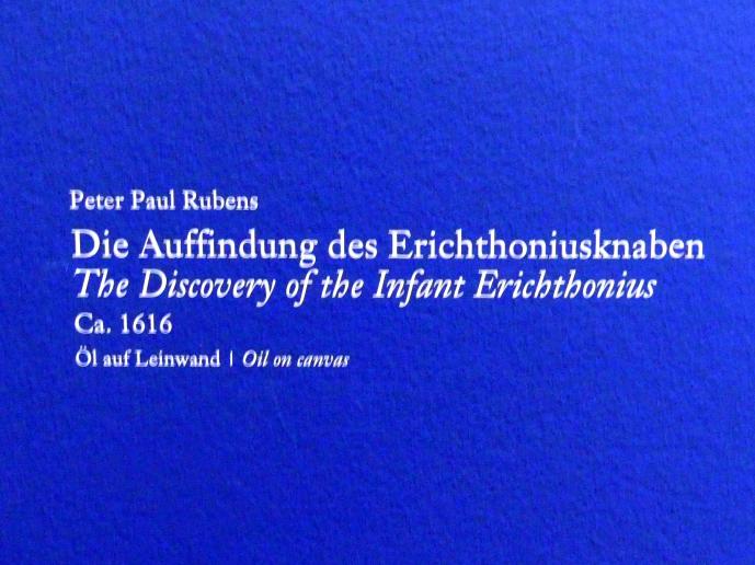 Peter Paul Rubens (1598–1640), Die Auffindung des Erichthoniusknaben, Wien, Albertina, Ausstellung "Die fürstliche Sammlung Liechtenstein" vom 16.02.-10.06.2019, um 1616, Bild 2/3