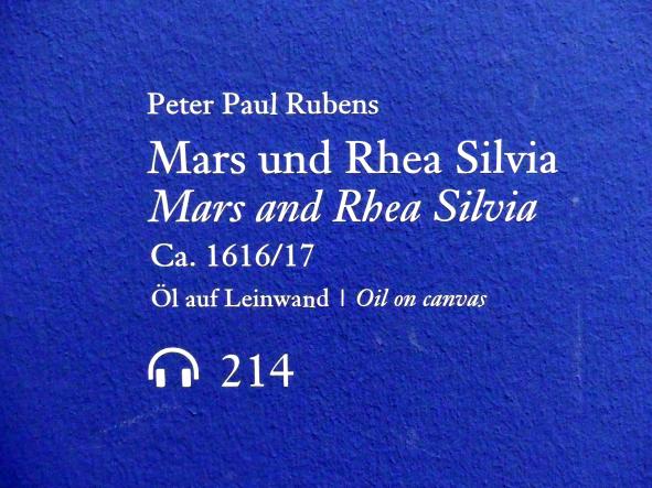 Peter Paul Rubens (1598–1640), Mars und Rhea Silvia, Wien, Albertina, Ausstellung "Die fürstliche Sammlung Liechtenstein" vom 16.02.-10.06.2019, um 1616–1617, Bild 2/3