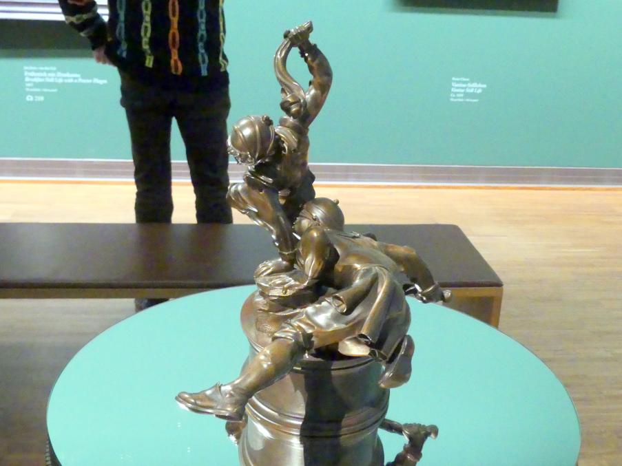 Giovanni Francesco Susini (1600–1637), Die Saccomazzonespieler, Wien, Albertina, Ausstellung "Die fürstliche Sammlung Liechtenstein" vom 16.02.-10.06.2019, um 1625–1650, Bild 2/4