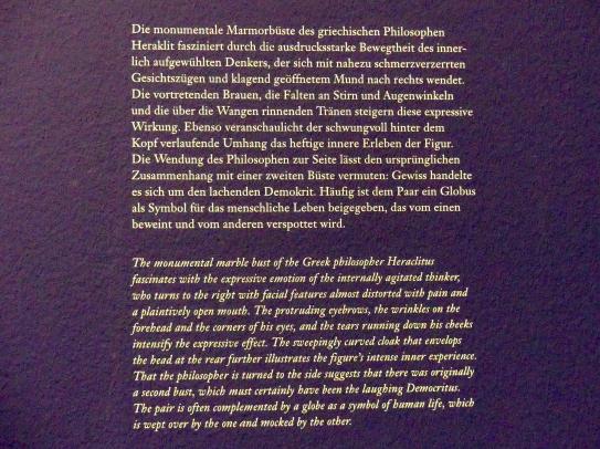Giovanni Toschini (1716), Büste des Heraklit, Wien, Albertina, Ausstellung "Die fürstliche Sammlung Liechtenstein" vom 16.02.-10.06.2019, 1. Drittel 18. Jhd., Bild 6/6