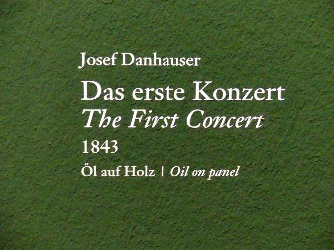 Josef Danhauser (1840–1844), Das erste Konzert, Wien, Albertina, Ausstellung "Die fürstliche Sammlung Liechtenstein" vom 16.02.-10.06.2019, 1843, Bild 2/3