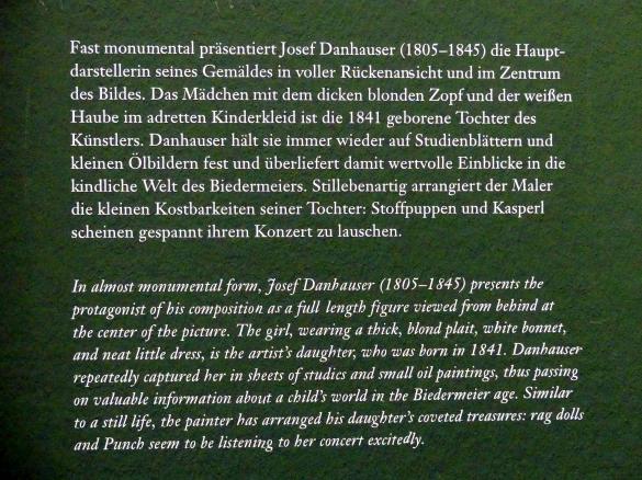 Josef Danhauser (1840–1844), Das erste Konzert, Wien, Albertina, Ausstellung "Die fürstliche Sammlung Liechtenstein" vom 16.02.-10.06.2019, 1843, Bild 3/3