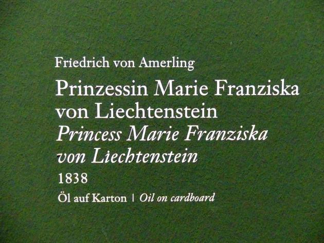 Friedrich von Amerling (1832–1843), Prinzessin Marie Franziska von Liechtenstein, Wien, Albertina, Ausstellung "Die fürstliche Sammlung Liechtenstein" vom 16.02.-10.06.2019, 1838, Bild 2/2