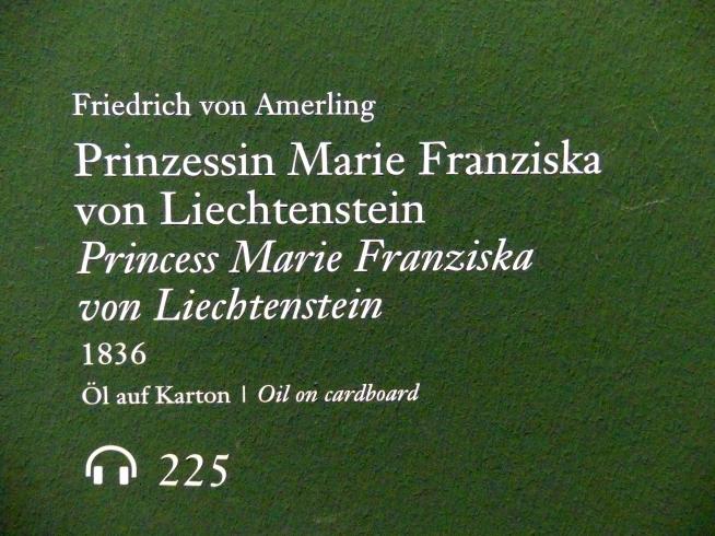 Friedrich von Amerling (1832–1843), Prinzessin Marie Franziska von Liechtenstein, Wien, Albertina, Ausstellung "Die fürstliche Sammlung Liechtenstein" vom 16.02.-10.06.2019, 1836, Bild 2/3