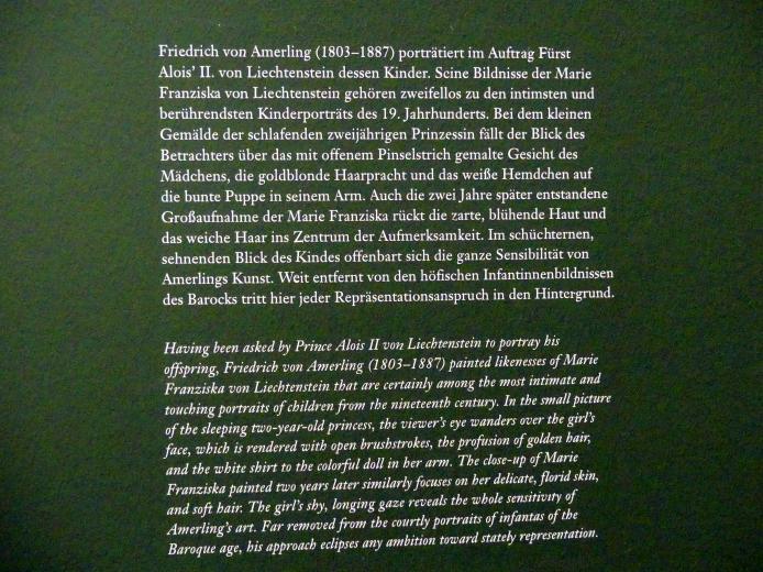 Friedrich von Amerling (1832–1843), Prinzessin Marie Franziska von Liechtenstein, Wien, Albertina, Ausstellung "Die fürstliche Sammlung Liechtenstein" vom 16.02.-10.06.2019, 1836, Bild 3/3