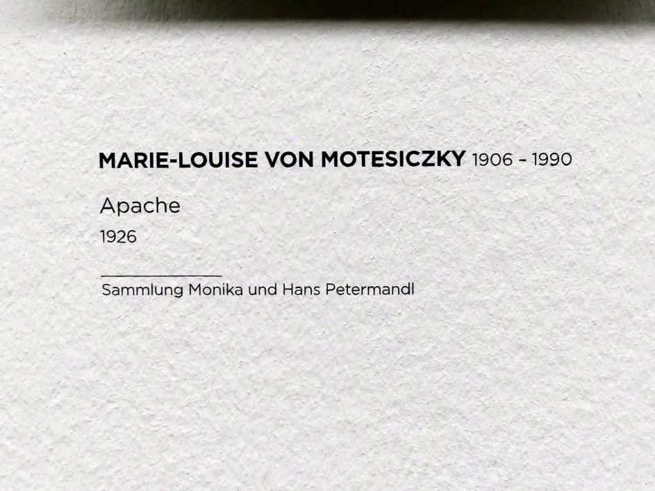 Marie-Louise von Motesiczky (1925–1980), Apache, Wien, Albertina, Sammlung Batliner, Saal 4, 1926, Bild 2/2
