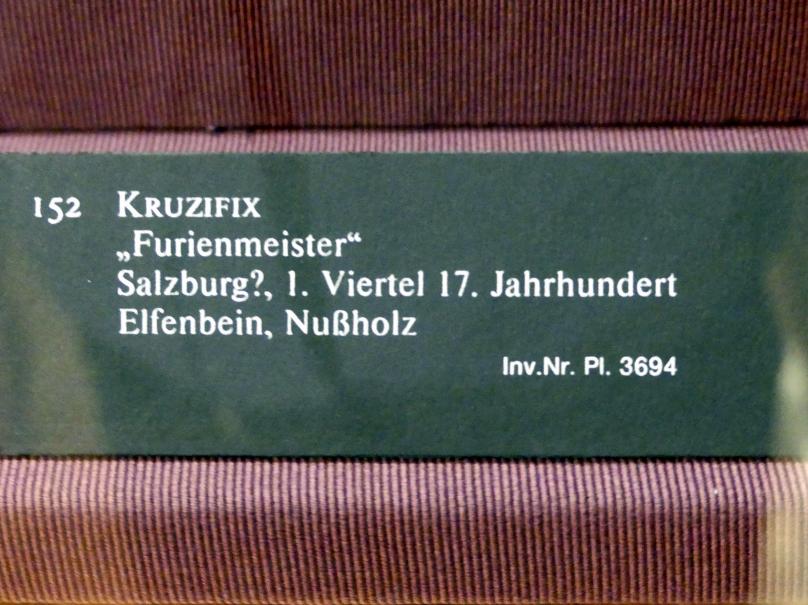Furienmeister (1612–1620), Kruzifix, Wien, Kunsthistorisches Museum, Weltliche und Geistliche Schatzkammer, 1. Viertel 17. Jhd., Bild 2/2