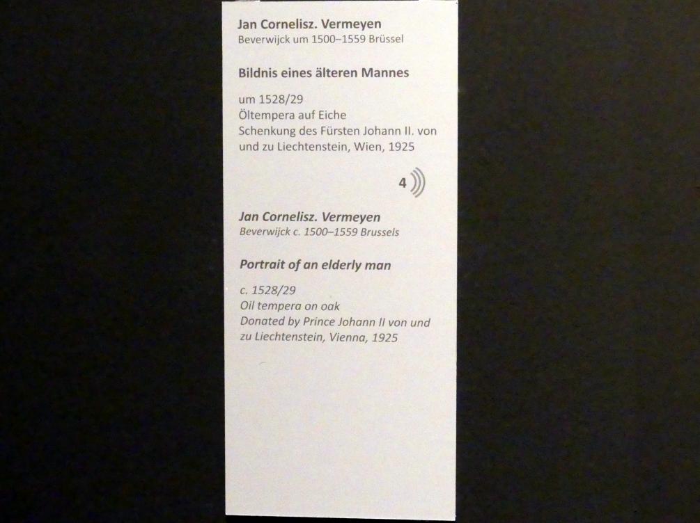 Jan Cornelisz Vermeyen (1527–1540), Bildnis eines älteren Mannes, Wien, Akademie der bildenden Künste, um 1528–1529, Bild 2/2