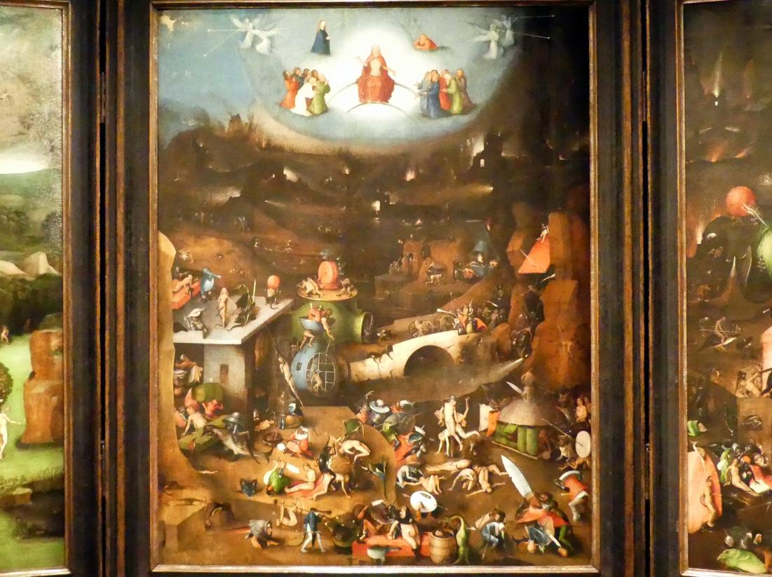 Hieronymus Bosch (1475–1510), Weltgerichts-Triptychon, Wien, Akademie der bildenden Künste, um 1490–1505, Bild 3/41
