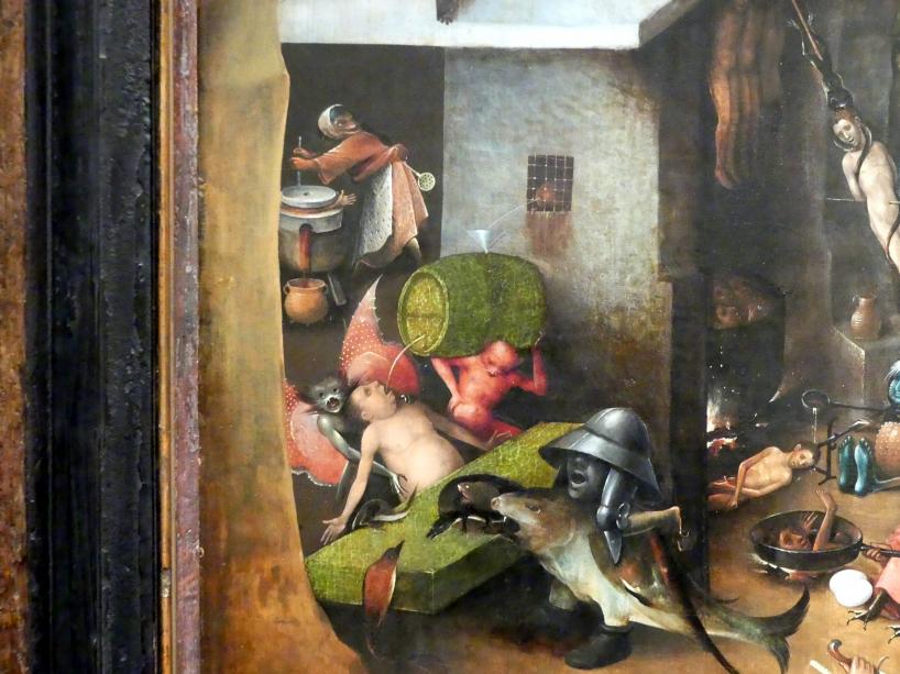 Hieronymus Bosch (1475–1510), Weltgerichts-Triptychon, Wien, Akademie der bildenden Künste, um 1490–1505, Bild 10/41