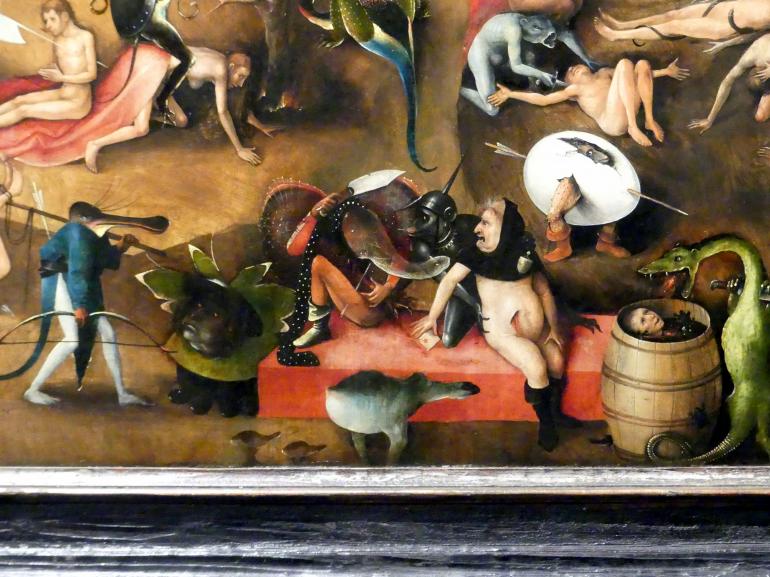 Hieronymus Bosch (1475–1510), Weltgerichts-Triptychon, Wien, Akademie der bildenden Künste, um 1490–1505, Bild 11/41