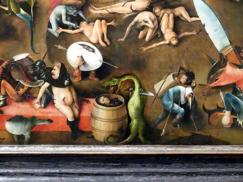 Hieronymus Bosch (1475–1510), Weltgerichts-Triptychon, Wien, Akademie der bildenden Künste, um 1490–1505, Bild 12/41
