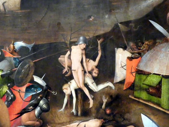 Hieronymus Bosch (1475–1510), Weltgerichts-Triptychon, Wien, Akademie der bildenden Künste, um 1490–1505, Bild 13/41