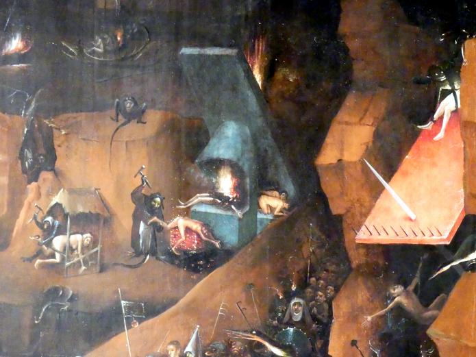 Hieronymus Bosch (1475–1510), Weltgerichts-Triptychon, Wien, Akademie der bildenden Künste, um 1490–1505, Bild 14/41