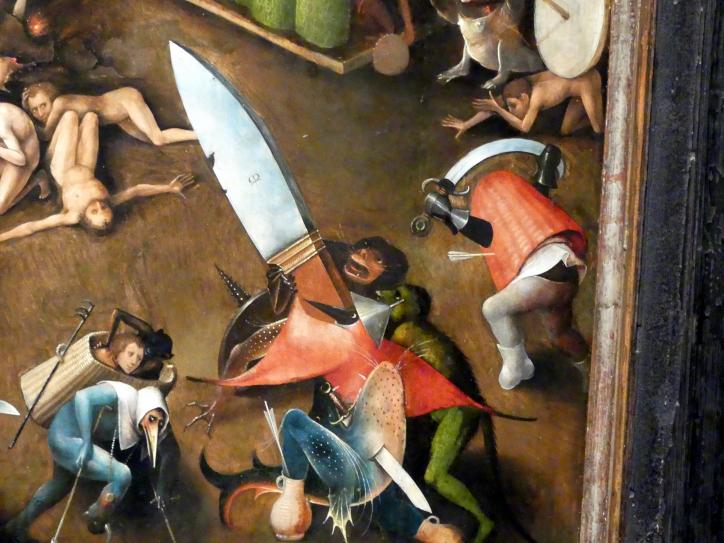 Hieronymus Bosch (1475–1510), Weltgerichts-Triptychon, Wien, Akademie der bildenden Künste, um 1490–1505, Bild 17/41