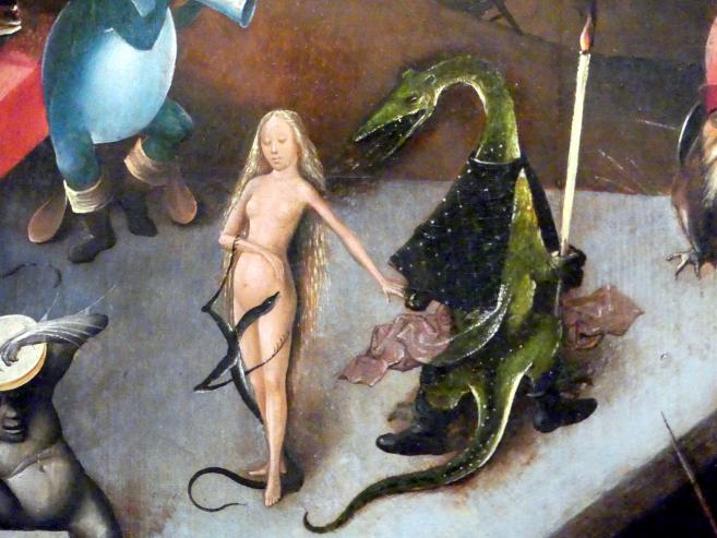 Hieronymus Bosch (1475–1510), Weltgerichts-Triptychon, Wien, Akademie der bildenden Künste, um 1490–1505, Bild 35/41