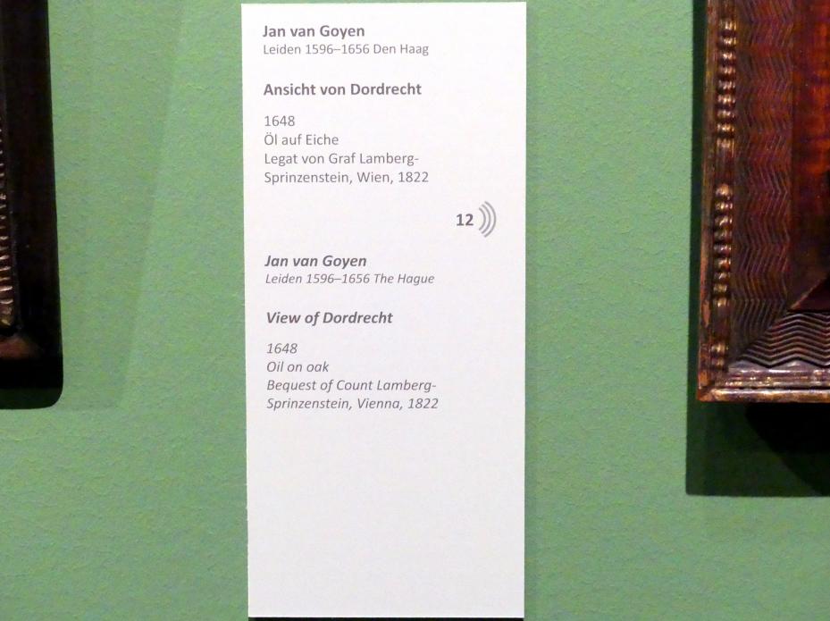 Jan van Goyen (1621–1657), Ansicht von Dordrecht, Wien, Akademie der bildenden Künste, 1648, Bild 2/2