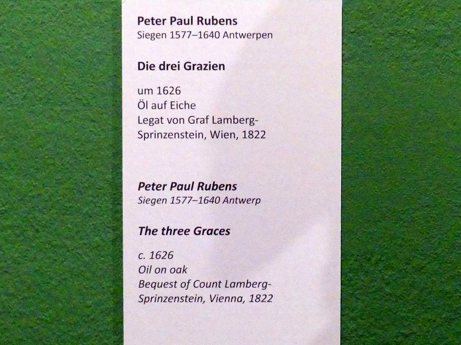 Peter Paul Rubens (1598–1640), Die drei Grazien, Wien, Akademie der bildenden Künste, um 1626, Bild 2/2