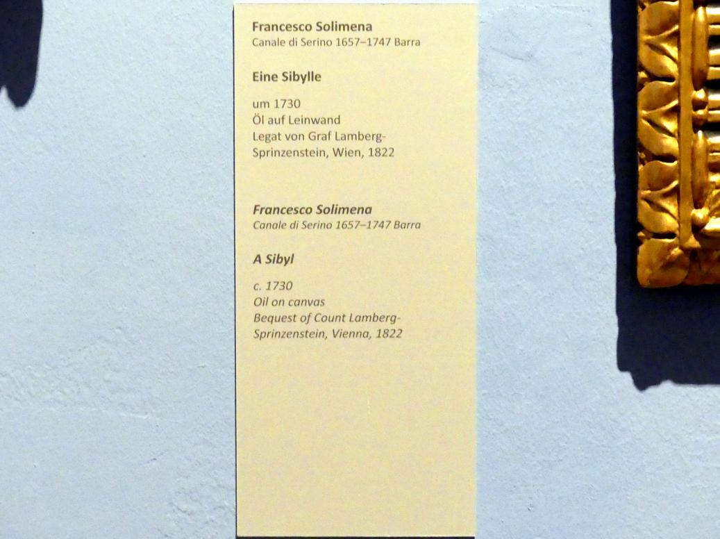 Francesco Solimena (1680–1731), Eine Sibylle, Wien, Akademie der bildenden Künste, um 1730, Bild 2/2