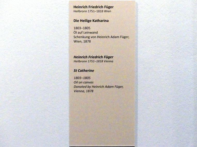 Heinrich Friedrich Füger (1788–1811), Die Heilige Katharina, Wien, Akademie der bildenden Künste, 1803–1805, Bild 2/2