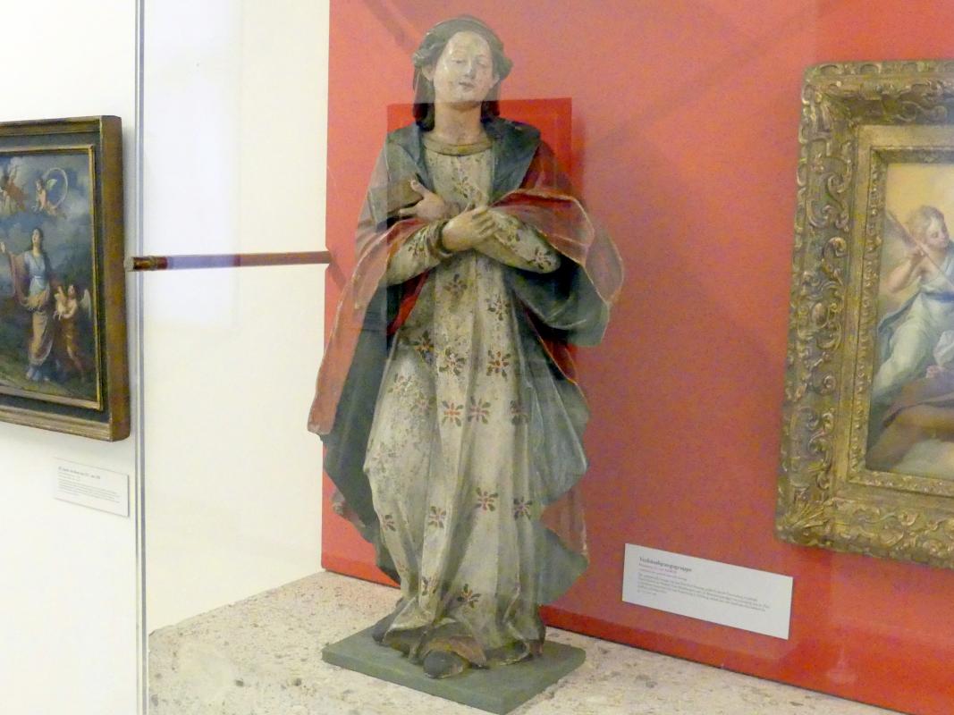 Verkündigungsgruppe, Linz, Oberösterreichisches Landesmuseum, Welt der Männer - Welt der Frauen, um 1620–1630, Bild 2/4